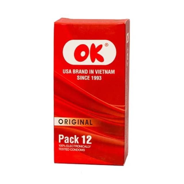 Bao cao su OK Original không mùi (Hộp 12 cái)