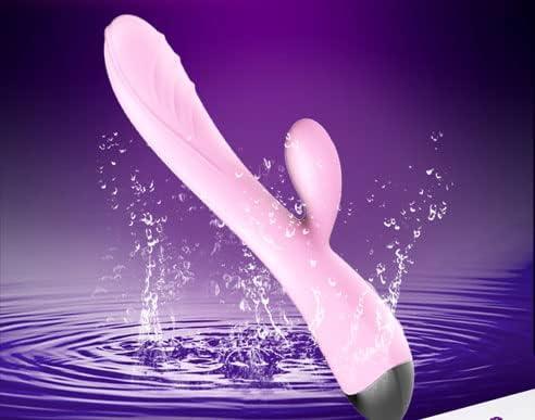 Máy rung kép dành cho nữ, có ren, tần số thay đổi, máy mát-xa điểm G