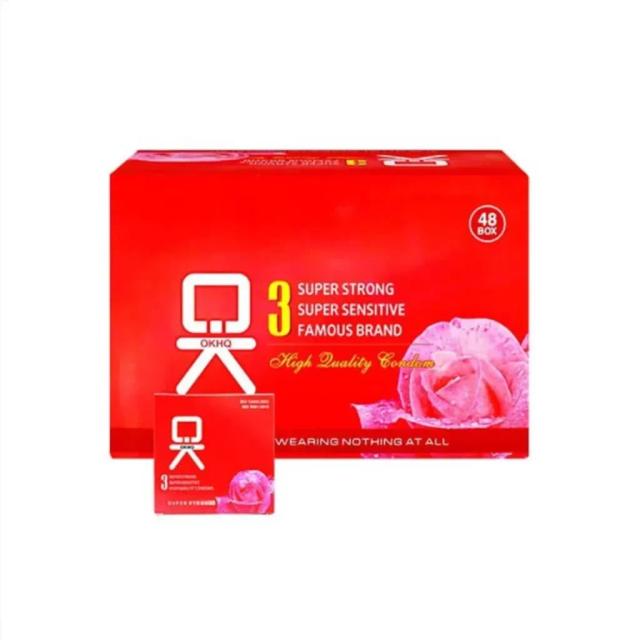 (Hộp 144 cái) Bao Cao Su Gia Đình OK HQ không mùi giá rẻ