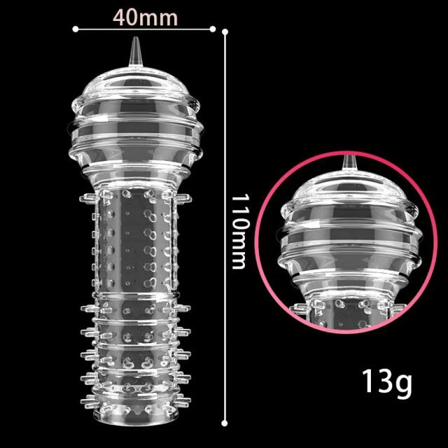 Bao cao su đôn dên đầu nấm chóp nhọn gai nổi