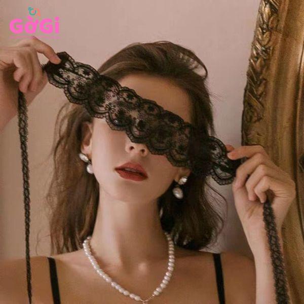 Bịch mắt ren sang trọng 2 màu đen trắng