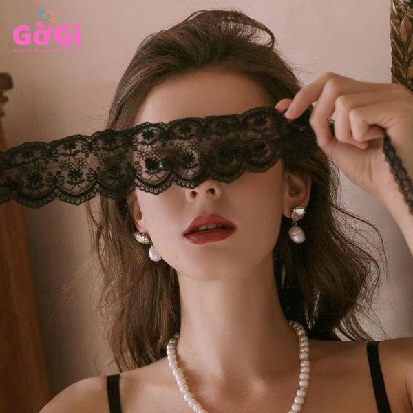 Bịch mắt ren sang trọng 2 màu đen trắng
