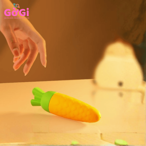 Cà Rốt Rung Mini Siêu Dễ Thương – Máy Massage Cầm Tay Êm Ái, Kích Thích Nhanh