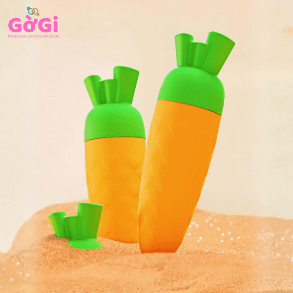 Cà Rốt Rung Mini Siêu Dễ Thương – Máy Massage Cầm Tay Êm Ái, Kích Thích Nhanh