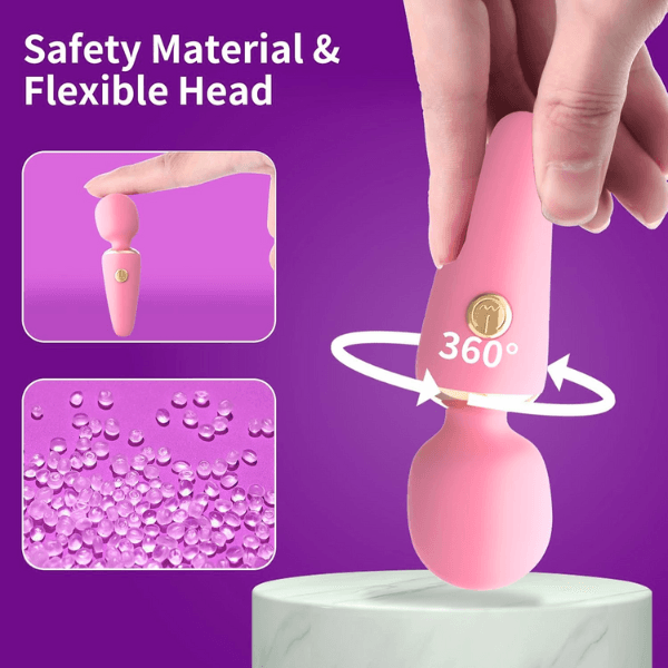 Máy rung di động Mini dành cho nữ, chuyển đổi 10 tần số, mát-xa, đồ chơi tình dục dành cho người lớn