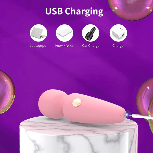 Máy rung di động Mini dành cho nữ, chuyển đổi 10 tần số, mát-xa, đồ chơi tình dục dành cho người lớn