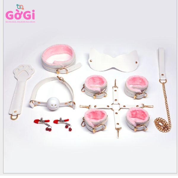 Bộ đồ chơi SM cao cấp phong cách mèo trắng – hồng