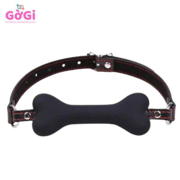 Dây đeo ngậm miệng SM hình xương bằng silicon dành cho nam và nữ nô lệ