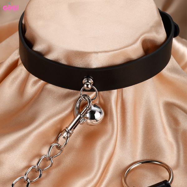 Đồ chơi trói vòng cổ chuông SM hoạt động huấn luyện trừng phạt bạn gái đạo cụ có thể điều chỉnh khóa