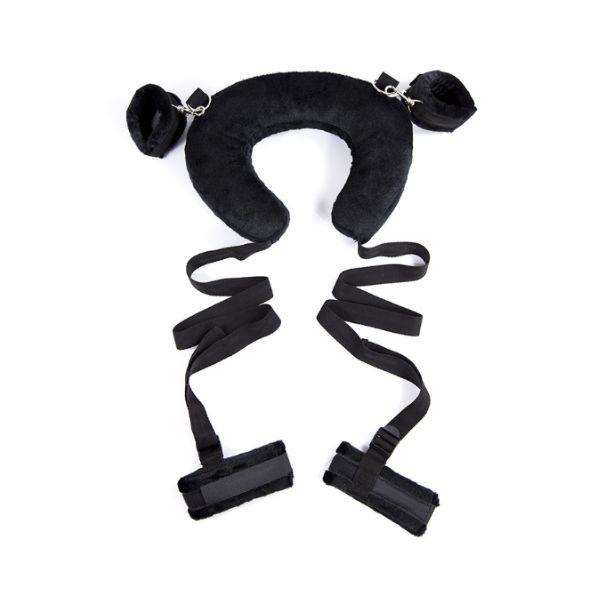 Dụng cụ trói tay và chân đồ chơi cho người lớn, dây trói huấn luyện cho các cặp đôi (màu đen nhồi bông)