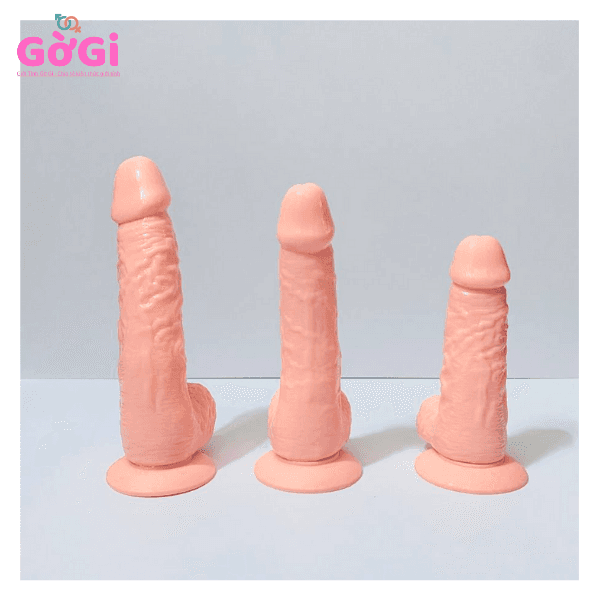 Dương Vật Giả Mô Phỏng Màu Da giá rẻ - Có Đế Hút Mẫu DV40