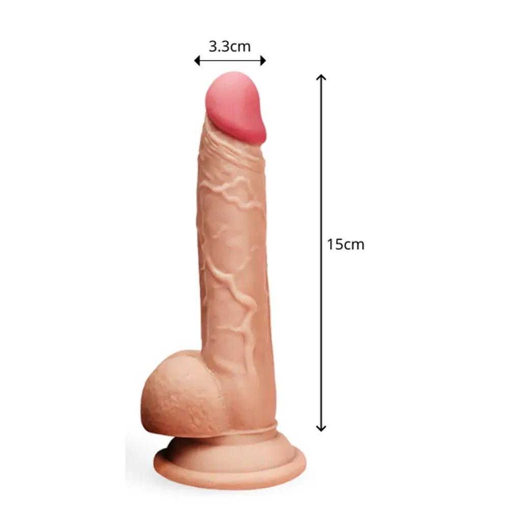 Dương Vật Giả Gắn Tường Yeain 7inch Màu Xanh