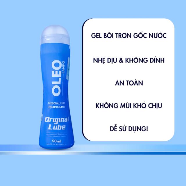 Gel Bôi Trơn Oleo Lampo 50ml - Gel Gốc Nước Nhẹ Dịu Khi Sử Dụng, Không Dính Bết & Không Mùi