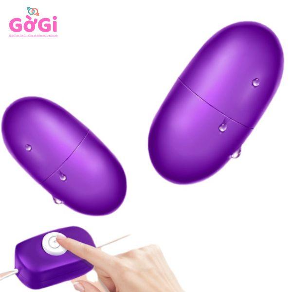 Trứng rung thủ dâm nữ rung kép USB, máy mát xa rung mạnh dành cho người lớn