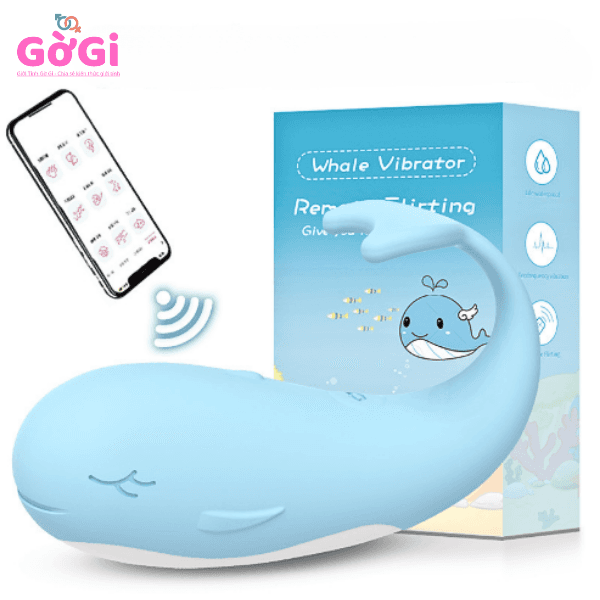 Trứng Rung Cá Voi Không Dây Điều Khiển Bằng ĐIện Thoại