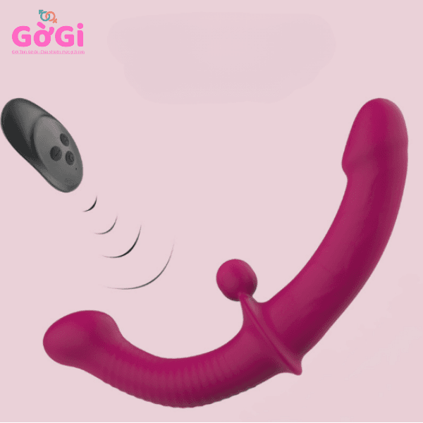 Dương Vật Giả 2 Đầu Cao Cấp Có Rung và Điều Khiển Từ Xa (Double Dildo)