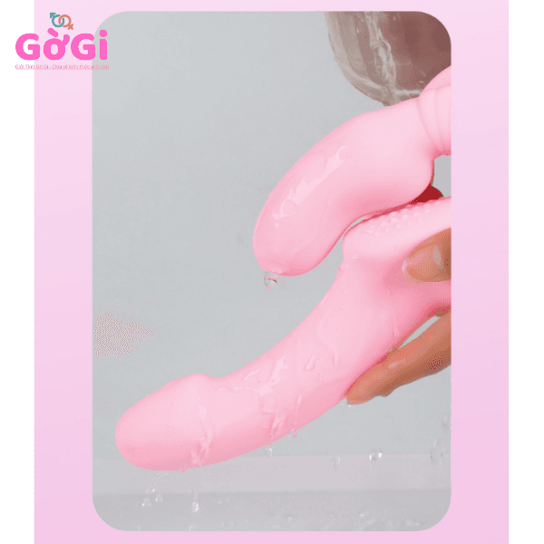 Máy Rung Đôi Có Đuôi Đầu Mô Phỏng Dương Vật Điều Khiển Từ Xa Cao Cấp