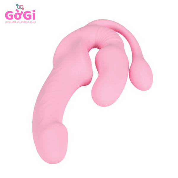 Máy Rung Đôi Có Đuôi Đầu Mô Phỏng Dương Vật Điều Khiển Từ Xa Cao Cấp