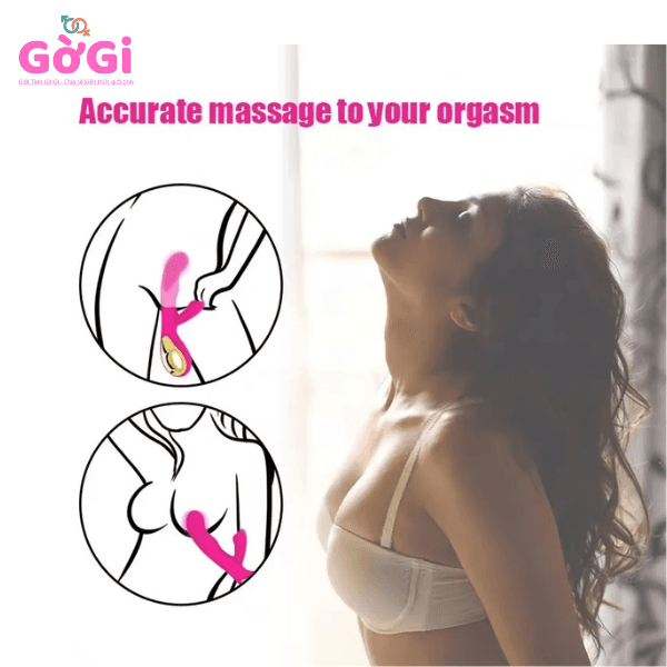 Máy rung kích thích điểm G thế hệ 2 thiết bị tình dục dành cho nữ pin sạc màu đỏ