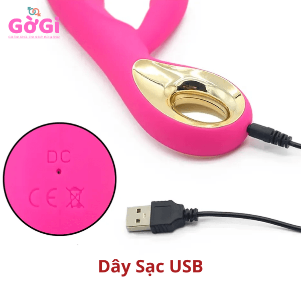 Máy rung kích thích điểm G thế hệ 2 thiết bị tình dục dành cho nữ pin sạc màu đỏ