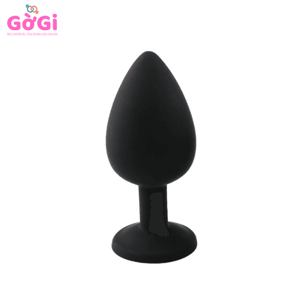 Nút bịt hậu môn silicon mịn màng đính kim cương