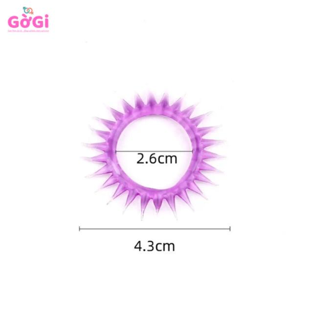 Vòng Đeo Dương Vật Gai Nhọn 360° Co Giãn