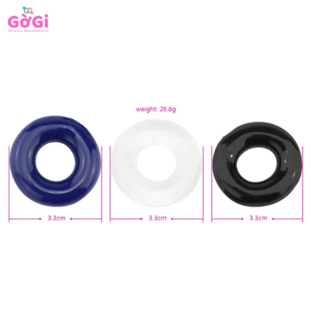 Bộ Vòng Đeo Dương Vật Co Giãn – Thiết Kế Trơn 3 Màu