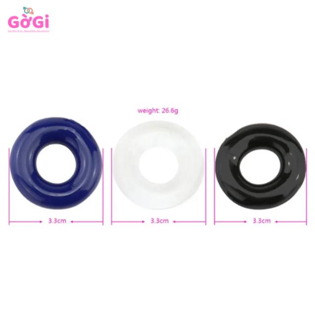 Bộ Vòng Đeo Dương Vật Co Giãn – Thiết Kế Trơn 3 Màu
