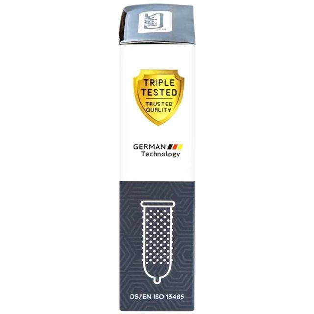 Bao cao su Safefit Dots Long Lasting S52 có vòng gân, hạt nổi, thắt chống tuột (12 cái)