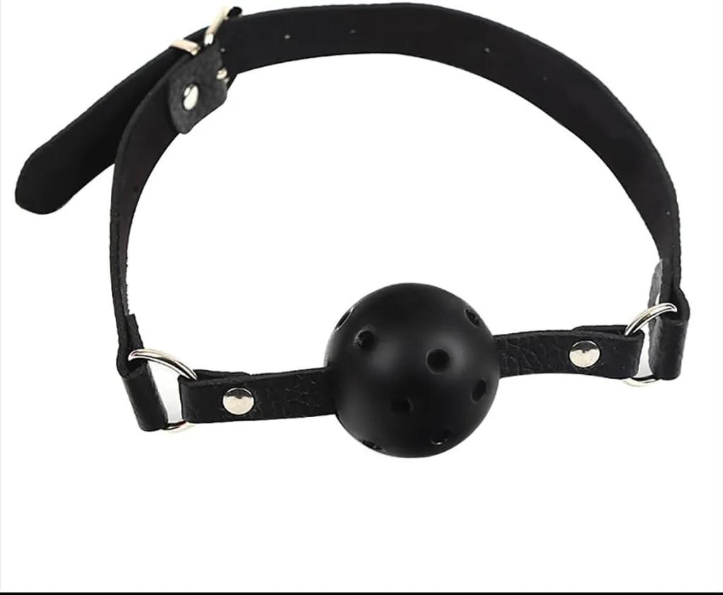 Bộ BDSM 10 Món Da Màu Đen – Bịt Mắt, Ball Gag, Còng Tay Chân, Dây Trói, Roi & Kẹp