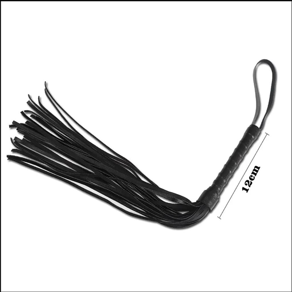 Bộ BDSM 10 Món Da Màu Đen – Bịt Mắt, Ball Gag, Còng Tay Chân, Dây Trói, Roi & Kẹp