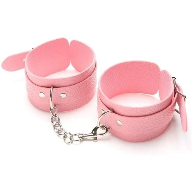 Bộ BDSM 10 Món Hồng – Bondage Kit Còng Trói & Phụ Kiện
