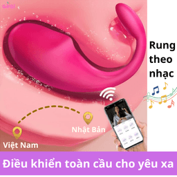 Trứng rung không dây điều khiển từ xa bằng APP (XUYÊN QUỐC GIA) đồ chơi tình dục thủ dâm nữ có thể rung đa tần số