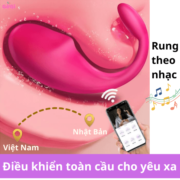 Trứng rung không dây điều khiển từ xa bằng APP (XUYÊN QUỐC GIA) đồ chơi tình dục thủ dâm nữ có thể rung đa tần số