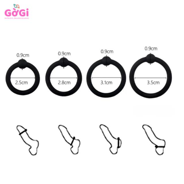 Bộ 4 vòng bi Silicon nhiều kích cỡ